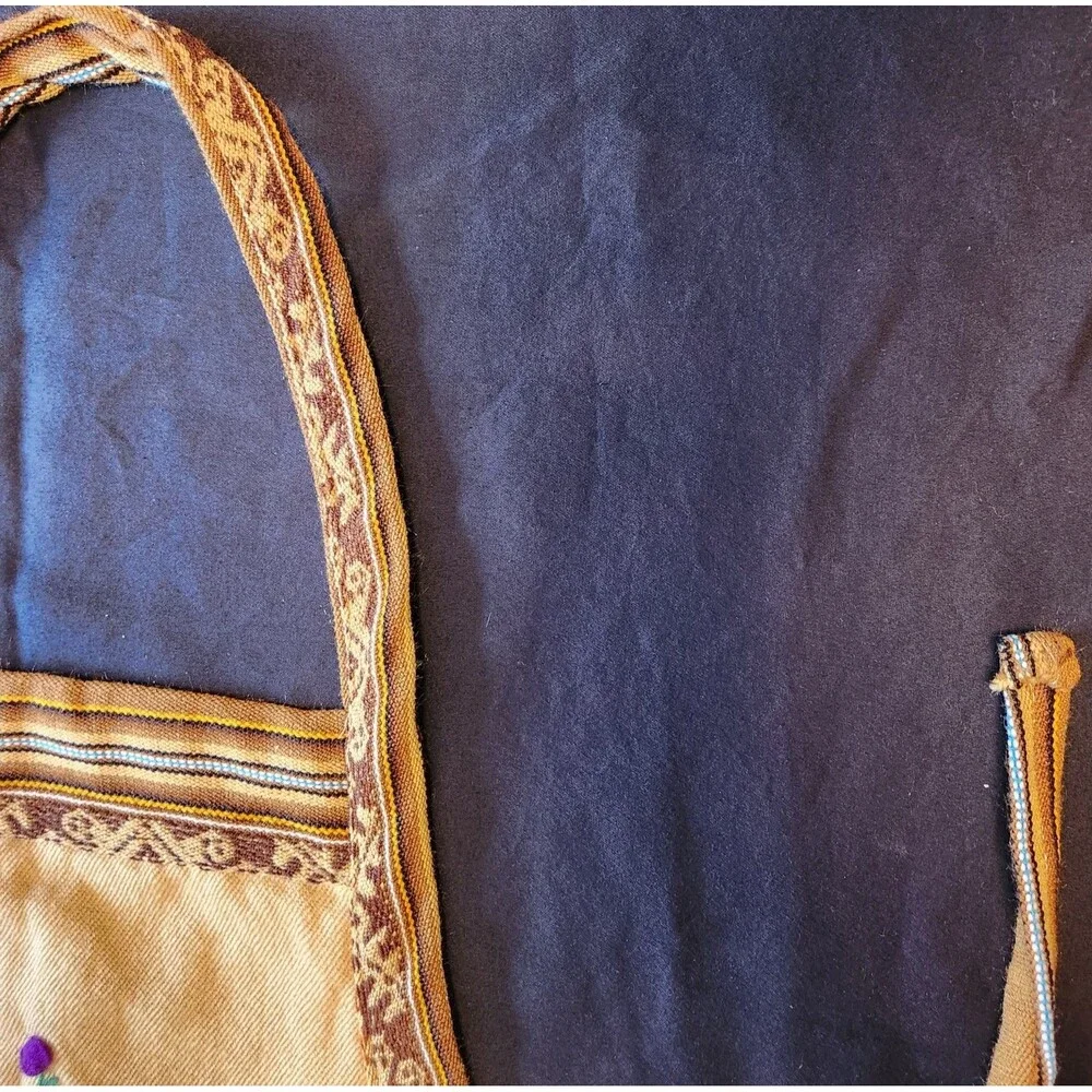Unique Southwest Bib-style Apron With Front Pockets  Measurements In Photos